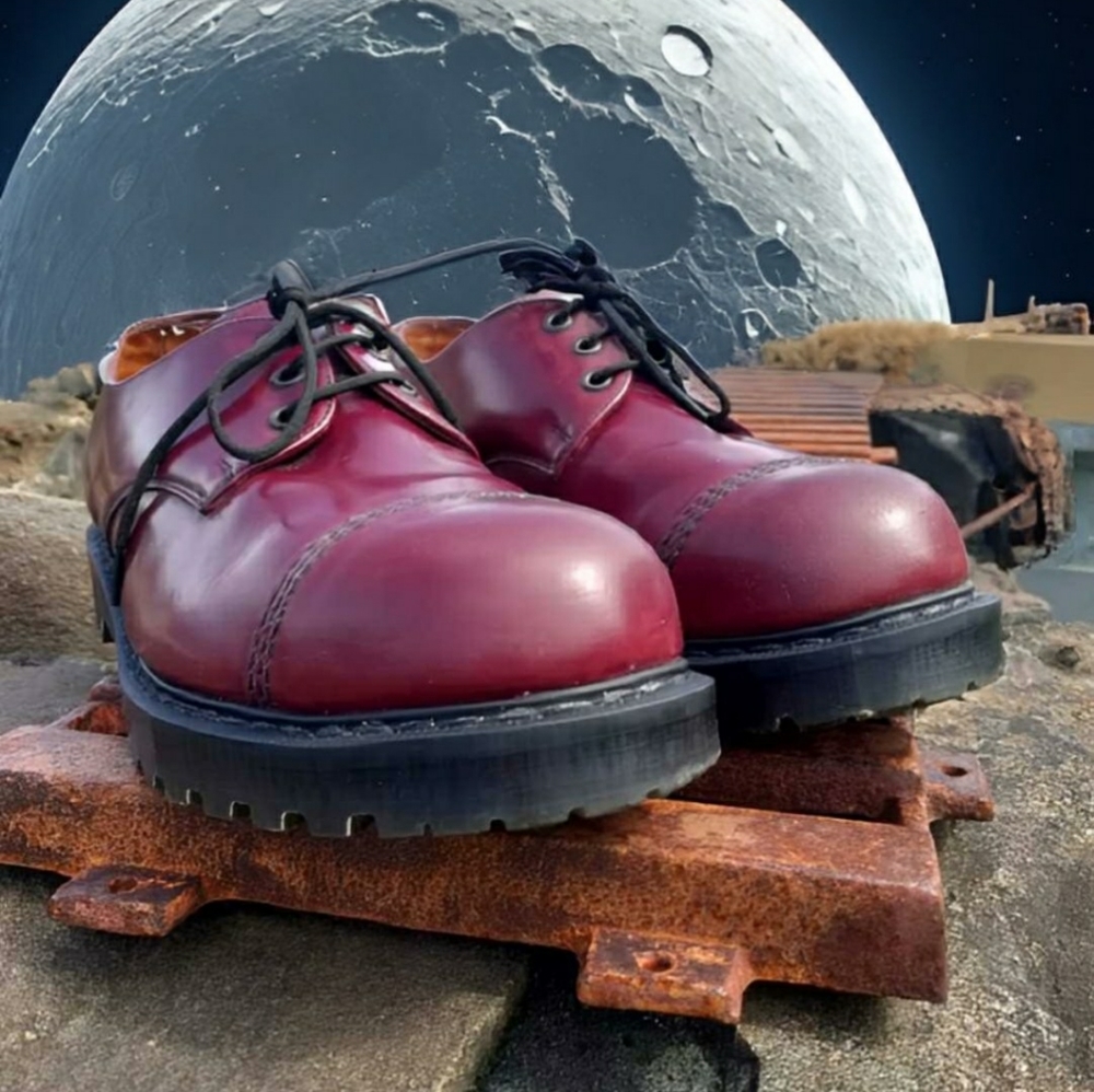 Solovair Oxblood Steel Caps, 9u.k.-10 U.S.